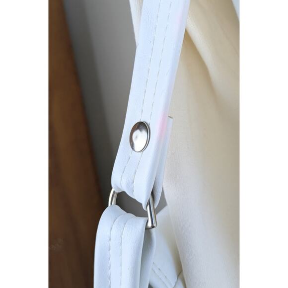 VTG 80s The Original Florida Keys White Pink Hibiscus Flower Shoulder Bag Purse - Picture 12 of 13